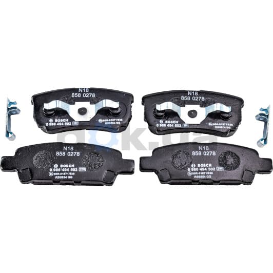 0 986 494 502 Bosch Гальмівні колодки