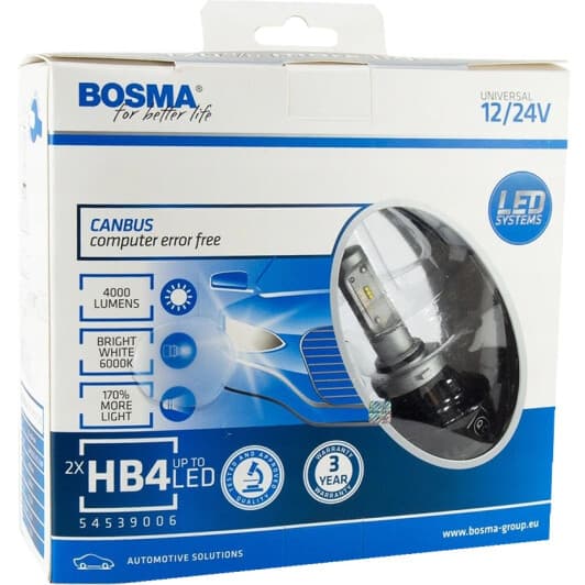 Автолампа Bosma HB4 P22d 25 W 6445