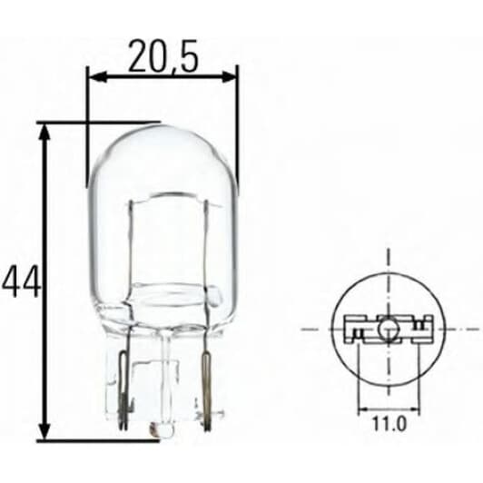 Автолампа Behr Hella Standard W21W WX3x16d 21 W прозора 8GA008892002
