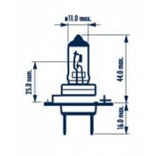 Автолампа Narva Long Life H7 PX26d 55 W прозрачная 48329