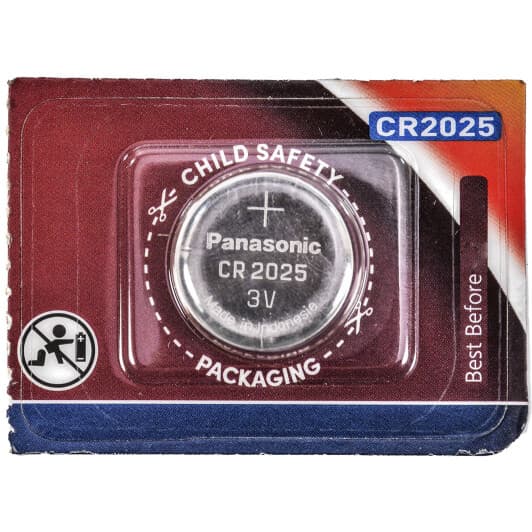 Батарейка Panasonic Lithium Power CR-2025EL/1B CR2025 3 V 1 шт