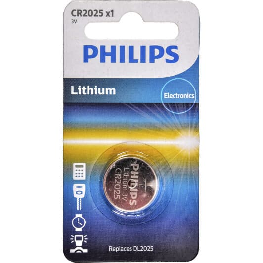 Батарейка Philips Minicells Lithium CR2025/01B CR2025 3 V 1 шт