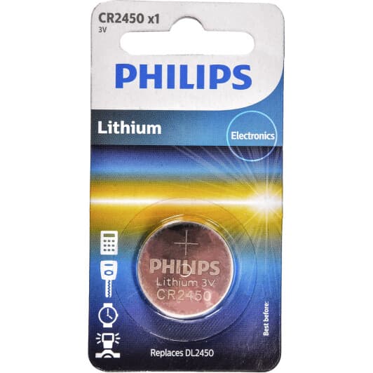 Батарейка Philips Minicells Lithium CR2450/10B CR2450 3 V 1 шт