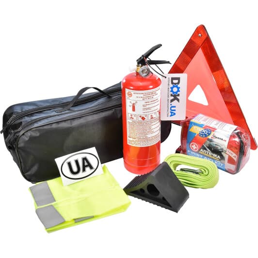 Набор автомобилиста Poputchik Євростандарт 01-011 черный