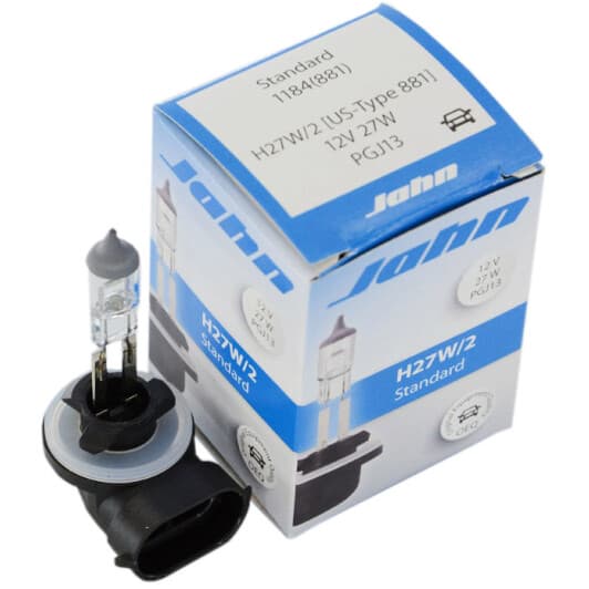 Автолампа Jahn Standard H27W/2 PGJ13 27 W прозрачная 1184881