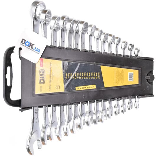 Набор ключей рожково-накидных Сила 201040 6-22 мм 15 шт