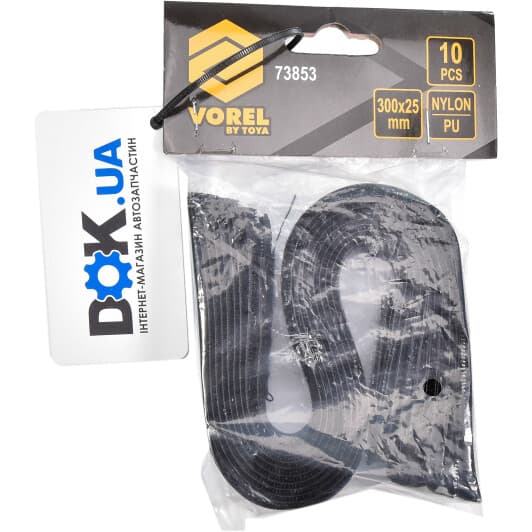 Стяжка-липучка Vorel 73853 300 мм 25 мм 10 шт