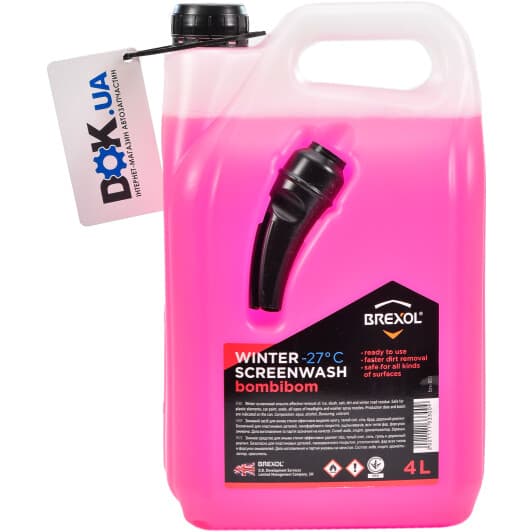 Омыватель стекла Brexol зимний -27 °С bubble gum (4 л)