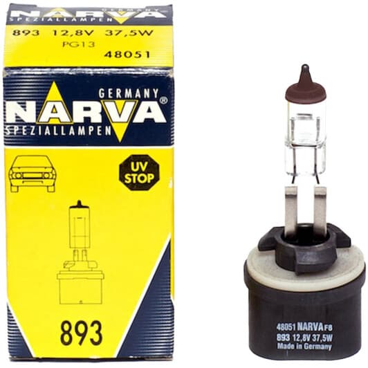 Автолампа Narva 893 PG13 37,5 W прозора 48051C1