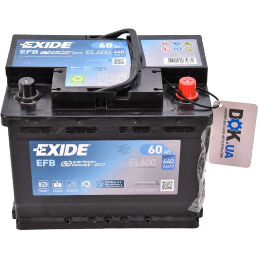 Акумулятор Exide 6 CT-60-R Start-Stop EFB EL600
