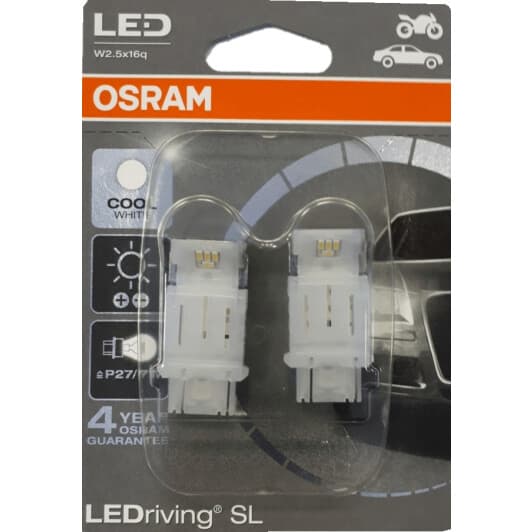 Автолампа Osram LEDriving Standard P27/7W W2,5x16q 1,7 W 3548CW-02B