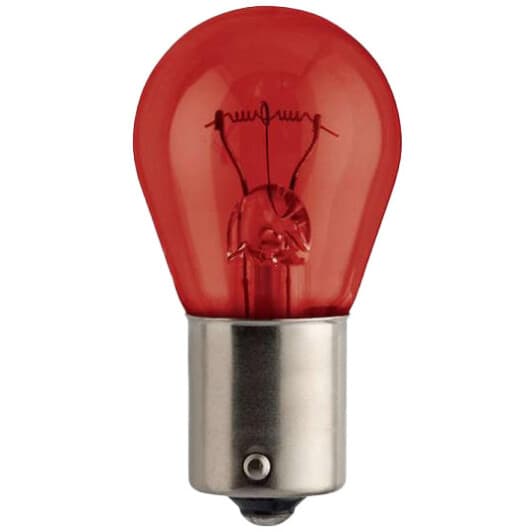 Автолампа Philips PR21W BAW15s 21 W красная 1208810