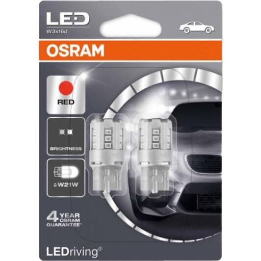 Автолампа Osram LEDriving Standard T20 W3x16d 1 W 7705R-02B