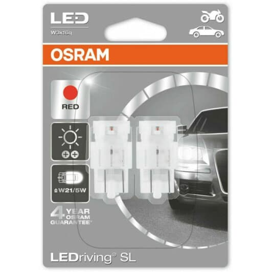 Автолампа Osram LEDriving Standard W21/5W W3x16q 3 W 7716R-02B