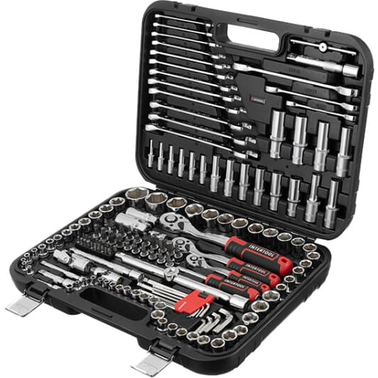 Набір інструментів Intertool Storm ET-8156 1/2", 3/8", 1/4" 156 шт.