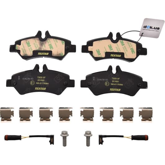 2919001 Textar Тормозные колодки