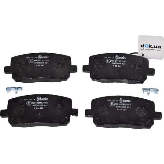 P 83 061 Brembo Тормозные колодки