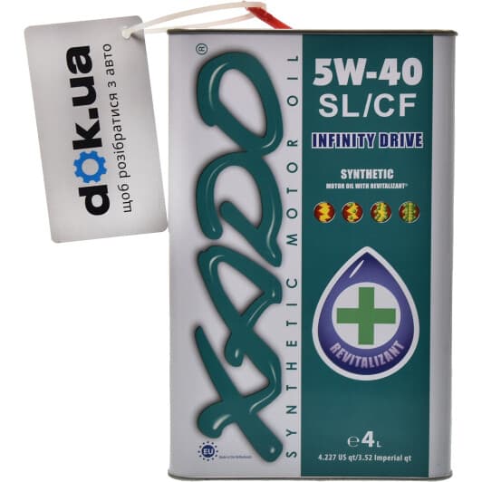 Xado Atomic Oil SL/CF 5W-40 (4 л) моторное масло