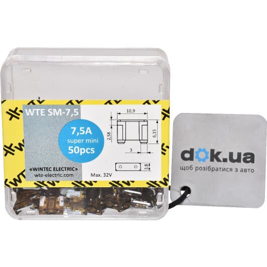 Набір запобіжників WTE WTE-SM75 FL mini 50 шт.
