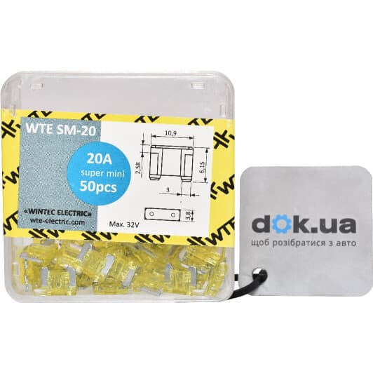 Набор предохранителей WTE WTE-SM20 FL mini 50 шт.