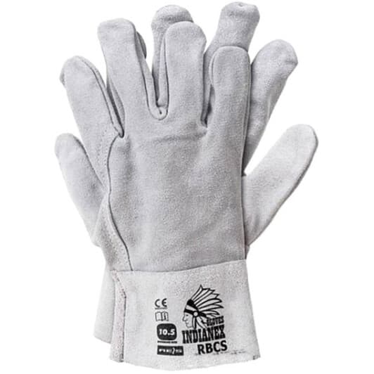 Краги Virok кожаные (спилок) серый