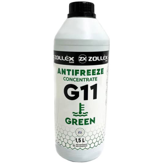 Zollex G11 зелений 1,5 л (18106) концентрат антифризу