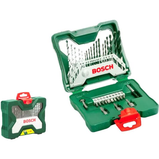 Набор сверл Bosch спиральных по металлу, бетону и дереву X-Line 2607019325 33 шт.