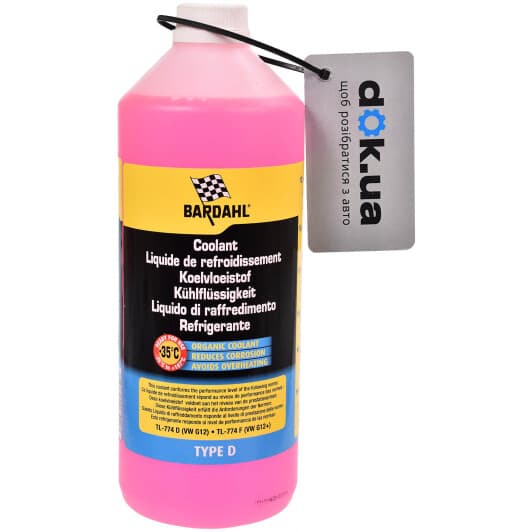 Bardahl G12+ красный -35 °C готовый антифриз