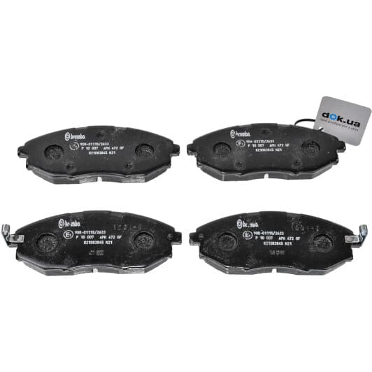 P 10 007 Brembo Тормозные колодки для Chevrolet Epica