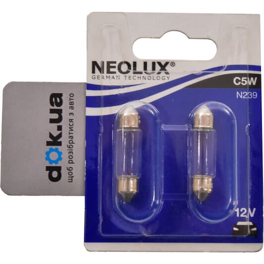 N239-02B Neolux® Лампа фонаря освещения номерного знака