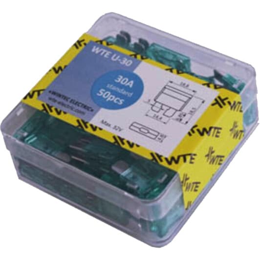 Набір запобіжників WTE WTE-U30 FT midi (normal) 50 шт.