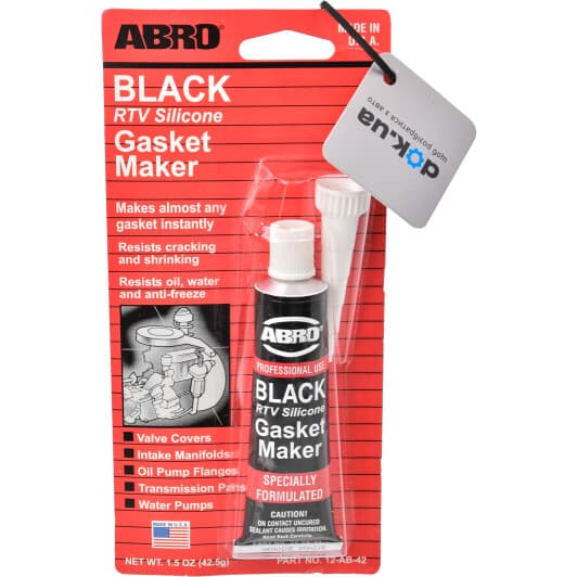 ABRO Gasket Maker (USA) черный формирователь прокладок, 42,5 мл (12AB42)