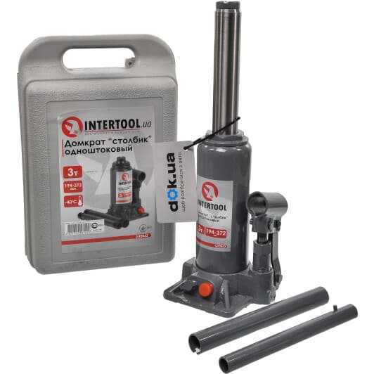 Домкрат Intertool бутылочный гидравлический 3 т GT0052