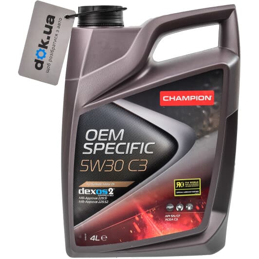 Champion OEM Specific C3 5W-30 (4 л) моторна олива