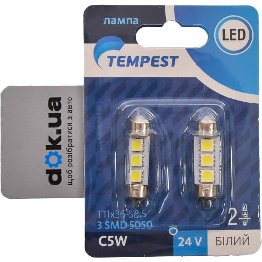 Автолампа Tempest C5W S8.5 TP-210T11-24V