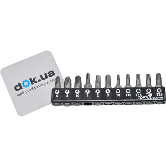 Набір бит Toptul GAAV1103 11 шт.
