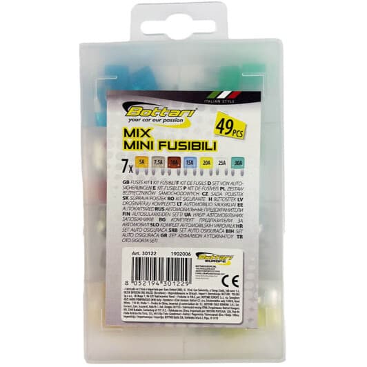 Набір запобіжників Bottari 30122-IS FN mini 49 шт.