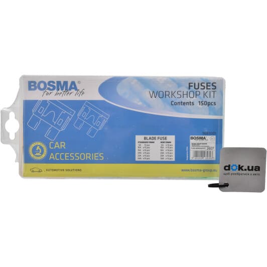 Набір запобіжників Bosma Workshop Kit 2607 FN FT midi (normal) + mini 150 шт.
