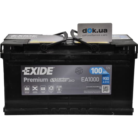 Аккумулятор Exide 6 CT-100-R Premium EA1000
