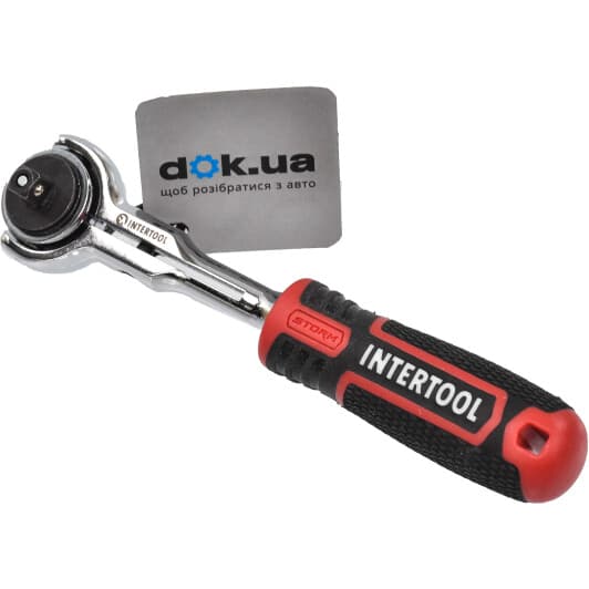 Трещотка Intertool ET-8007 с шарниром 1/4" 72 зубца 150 мм