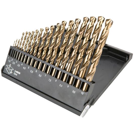 Набір свердл Graphite спіральних по металу 57H089 1-10 мм 19 шт.