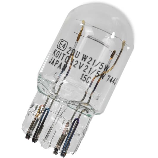Автолампа KOITO W21/5W W3x16q 21 W прозора 1891