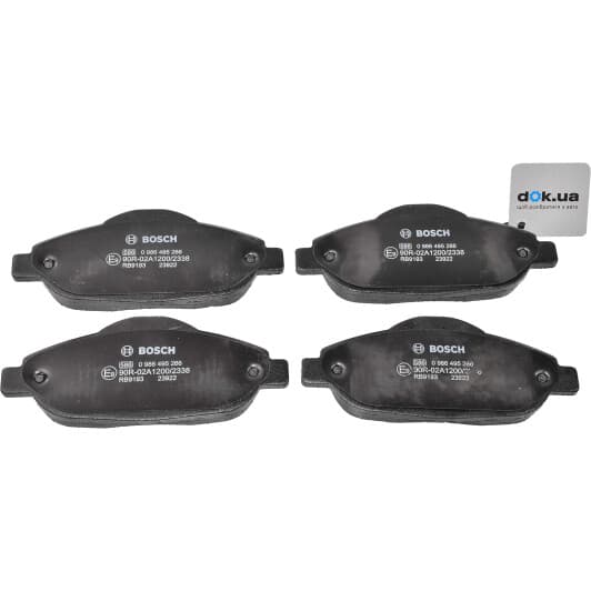 0 986 495 266 Bosch Тормозные колодки