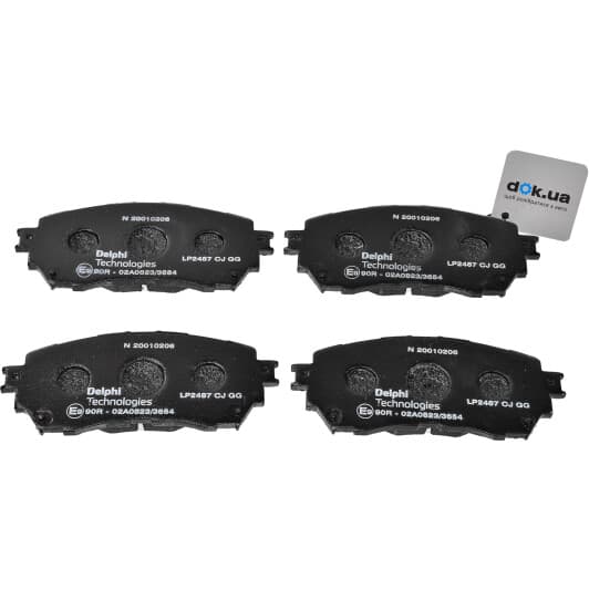 LP2487 Delphi Тормозные колодки для Mazda 6