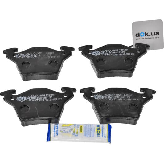 141284 Icer Тормозные колодки