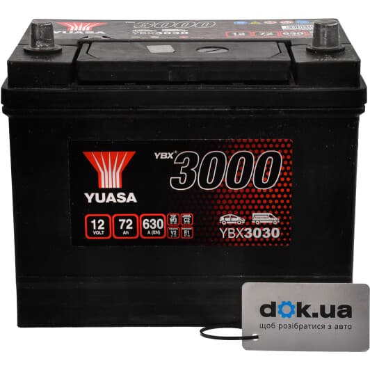 Аккумулятор Yuasa 6 CT-72-R YBX 3000 YBX3030