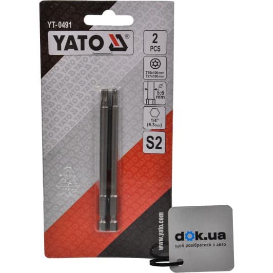 Набір бит Yato YT-0491 2 шт.
