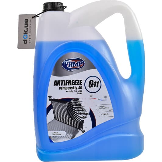 VAMP CT11 G11 синий -38 °C, 10 л (7700) готовый антифриз