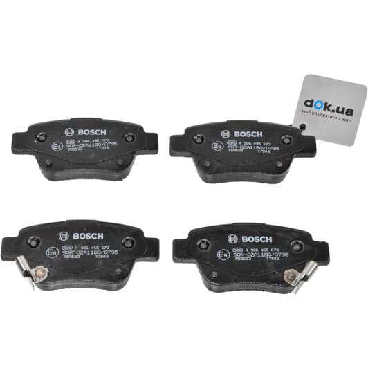 0 986 495 073 Bosch Гальмівні колодки