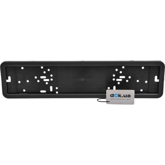 Рамка номерного знака Штурмовик 3795 цвет чёрный с серебристым на Audi